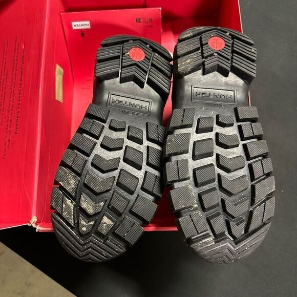 Hunter Black Intrepid Ankle Zip Snow Boots 6 - Picture 7 of 8